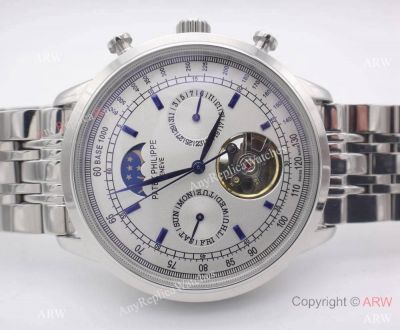 Best Patek Philippe Replica Watches - Geneve Moonphase White Gold Patek Philippe Replica Watch